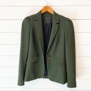 Zara Woman | Green Blazer